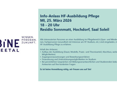 Info-Anlass HF-Ausbildung Pflege